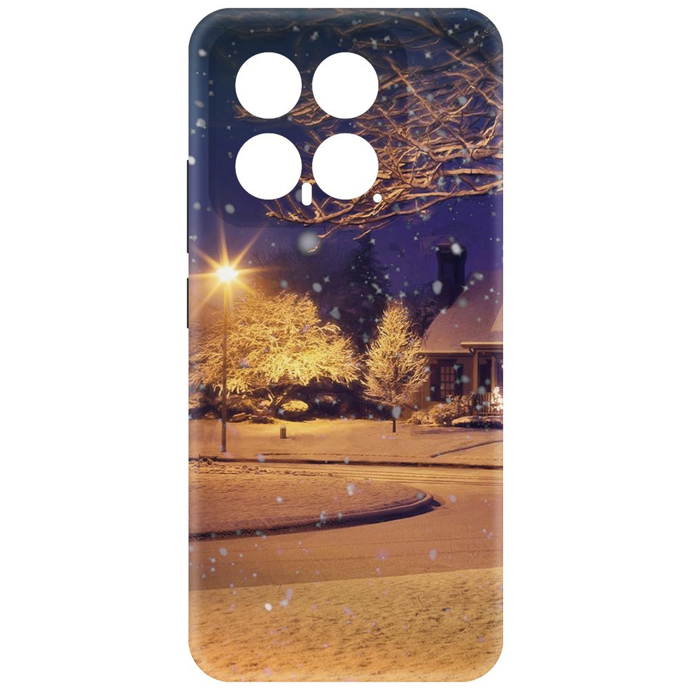 

Чехол-накладка Krutoff Soft Case Зимняя сказка для Xiaomi 14 черный