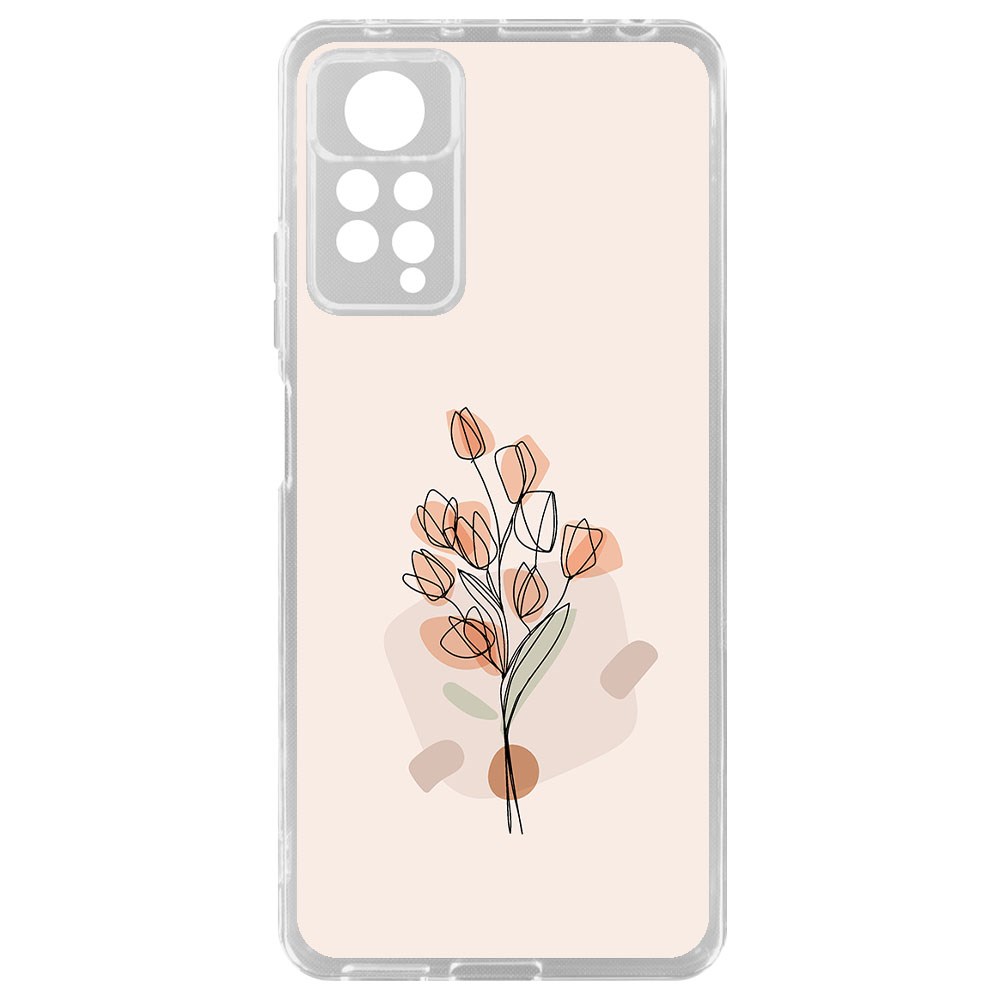 

Чехол-накладка Krutoff Clear Case Букет тюльпанов для Xiaomi Redmi Note 11 Pro, Прозрачный