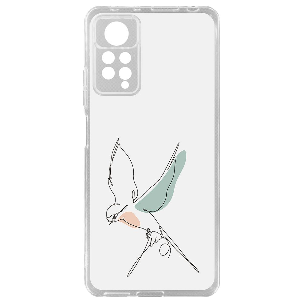 

Чехол-накладка Krutoff Clear Case Полет для Xiaomi Redmi Note 11 Pro, Прозрачный