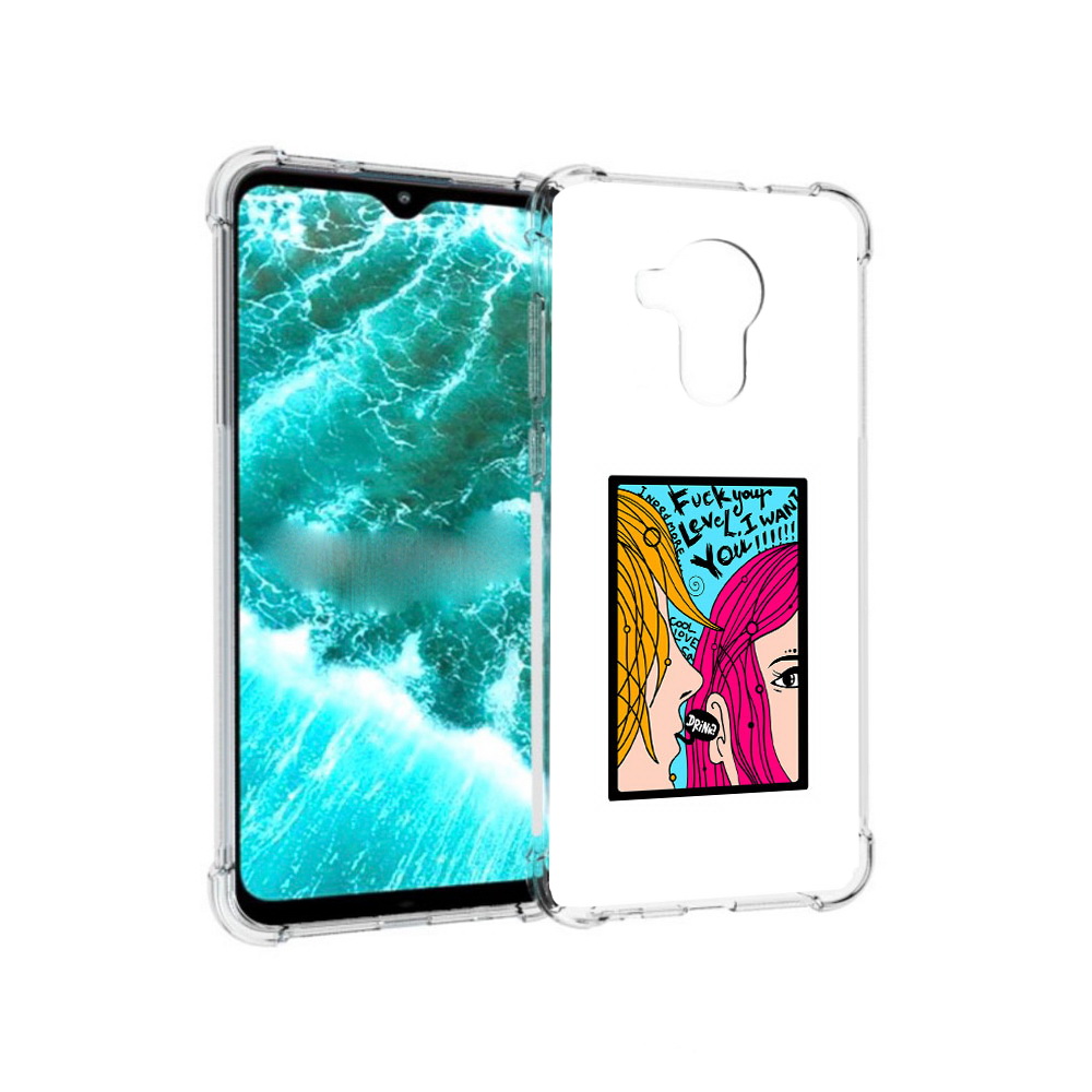 

Чехол MyPads Tocco для Nokia C30 Выпьем (PT227054.117.51), Прозрачный, Tocco