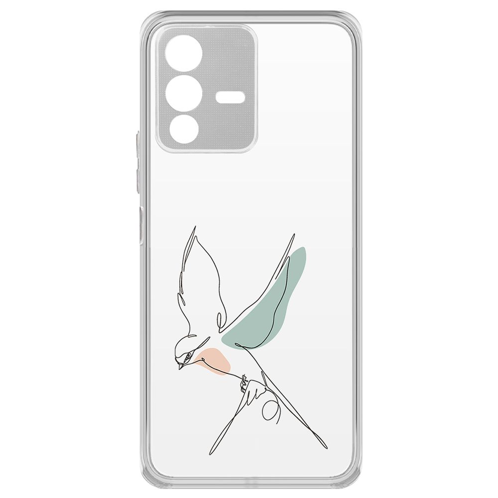 

Чехол-накладка Krutoff Clear Case Полет для Vivo V23 5G, Прозрачный