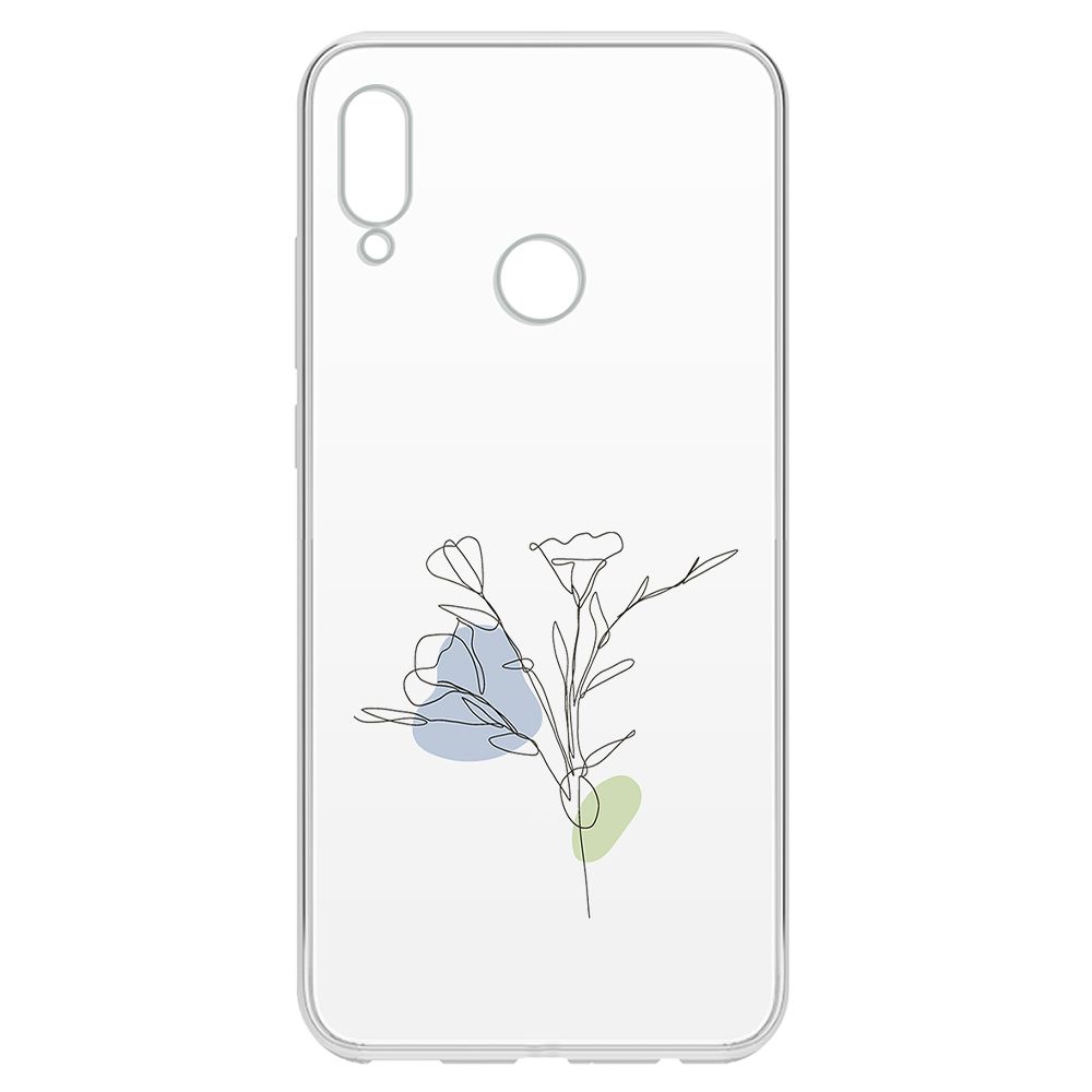 

Чехол-накладка Krutoff Clear Case Эустома для Honor 10 Lite, Прозрачный