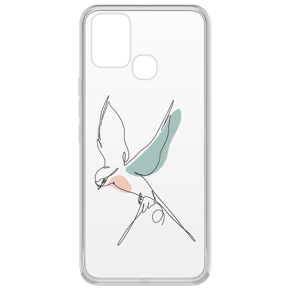 

Чехол-накладка Krutoff Clear Case Полет для Infinix Hot 10 Lite, Прозрачный