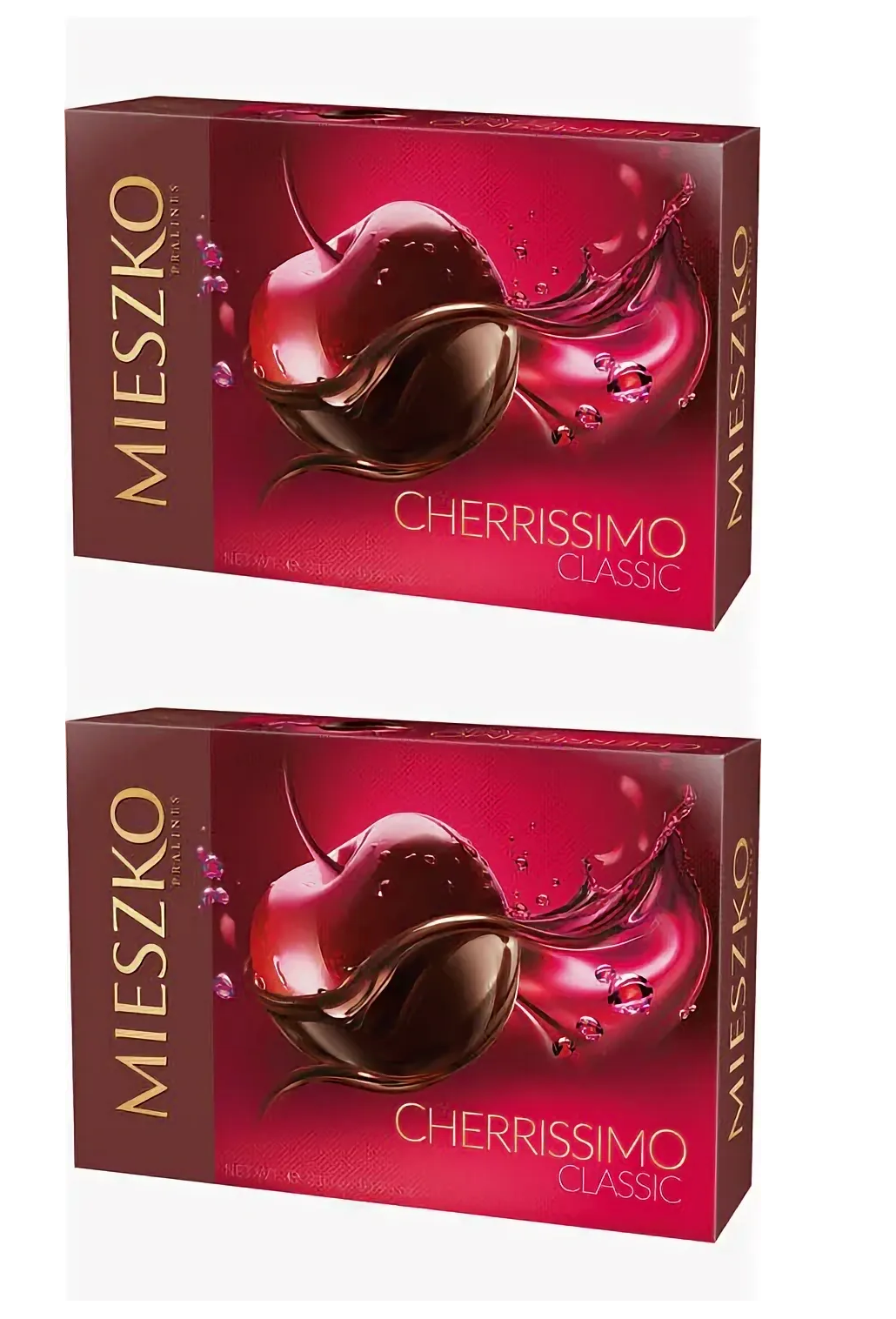 

Шоколадный набор Mieszko cherrissimo classic с вишней, 285 г х 2 шт