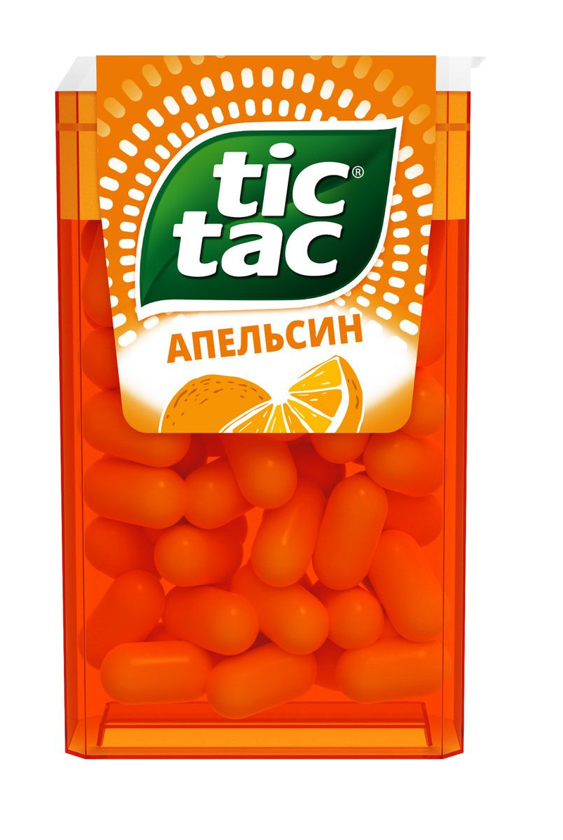 Драже Tic Tac Конфеты, Апельсин, 16 г