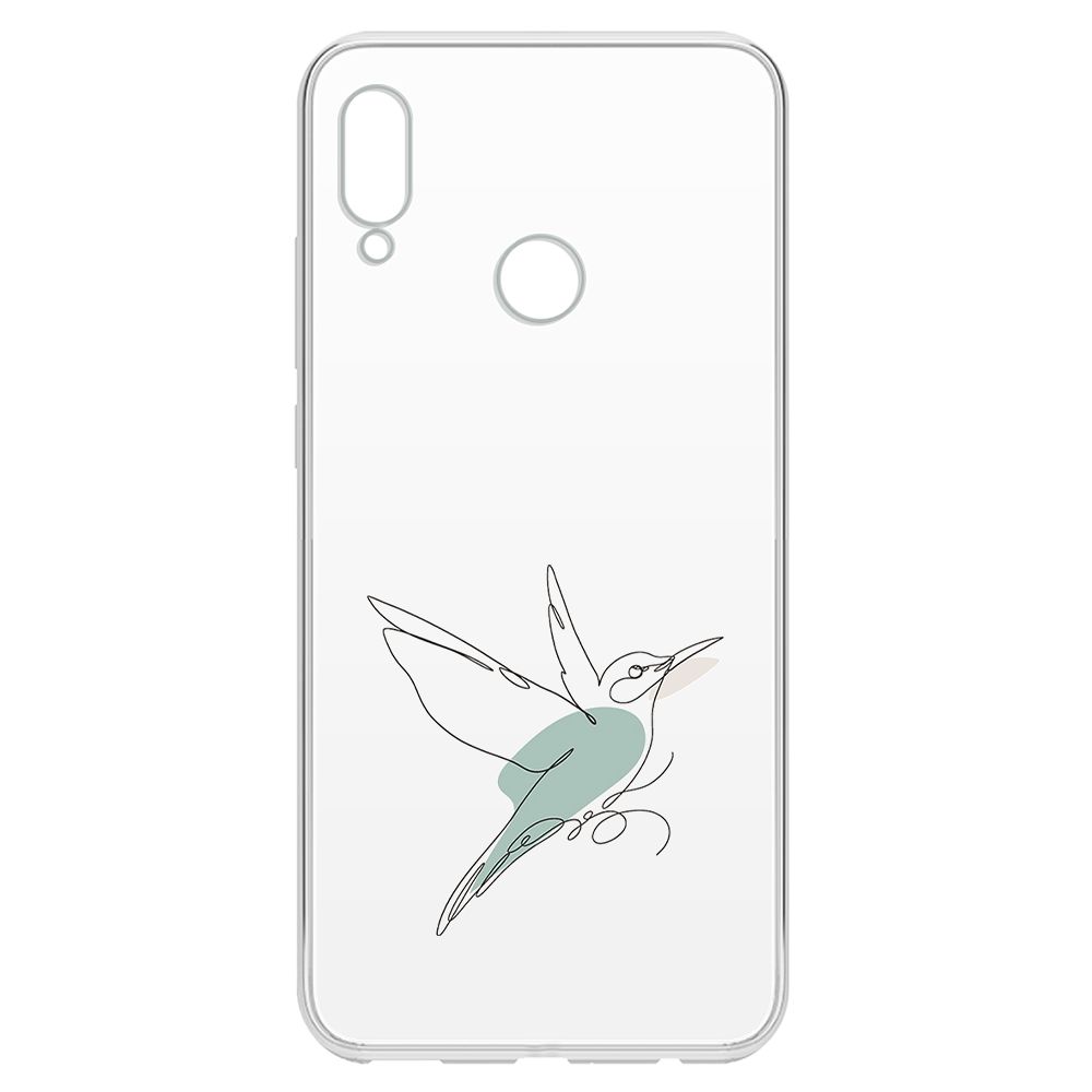 

Чехол-накладка Krutoff Clear Case Легкость для Huawei P Smart (2019), Прозрачный