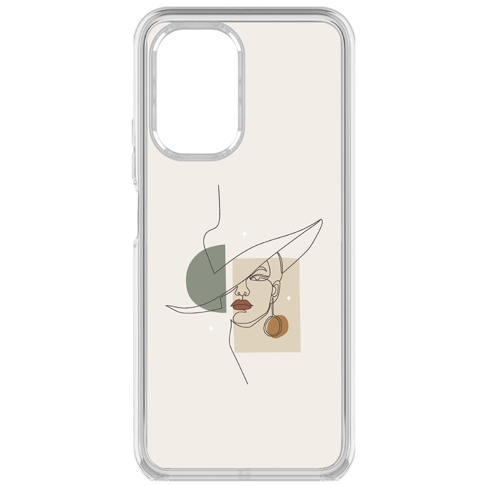 

Чехол-накладка Krutoff Clear Case Стиль для Poco F3, Прозрачный