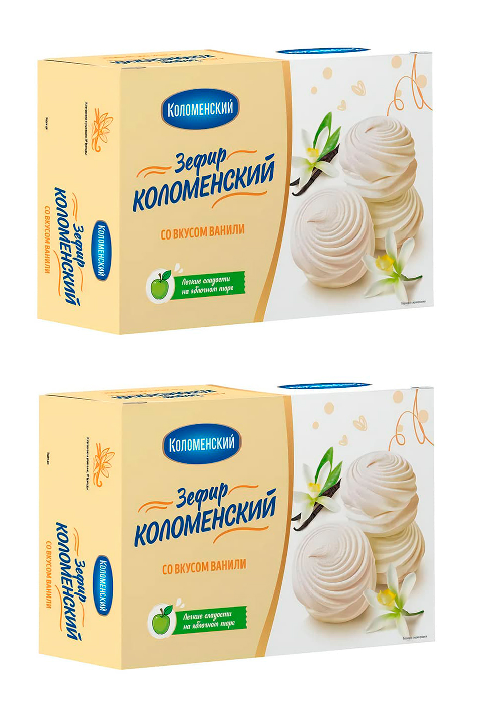 Зефир Коломенский со вкусом ванили, 250 г х 2 шт