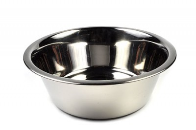 фото Одинарная миска для собак beeztees, сталь, серебристый, 1.8 л