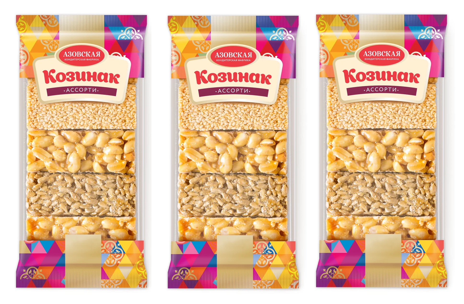 

Козинак Азовская КФ Ассорти, 280 г х 3 шт