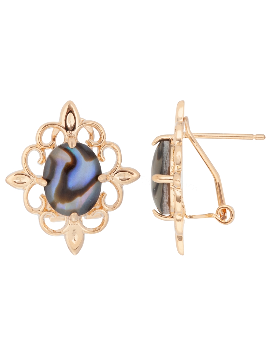 

Серьги из ювелирного сплава Lotus Jewelry 3040E-06AS, ракушка, 3040E-06AS