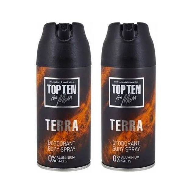 Дезодорант-спрей Top Ten, for Men, R Тегга, 150 мл, 2 шт