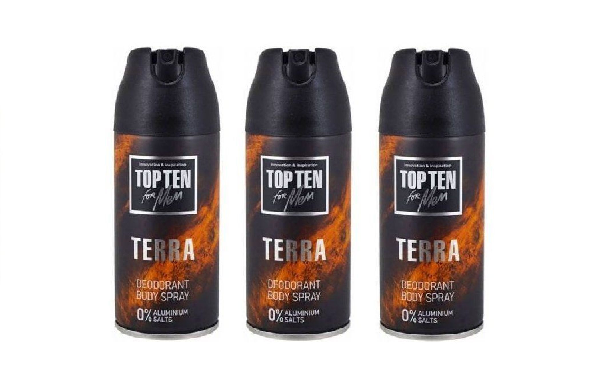 Дезодорант-спрей Top Ten, for Men, Тегга, 150 мл, 3 шт