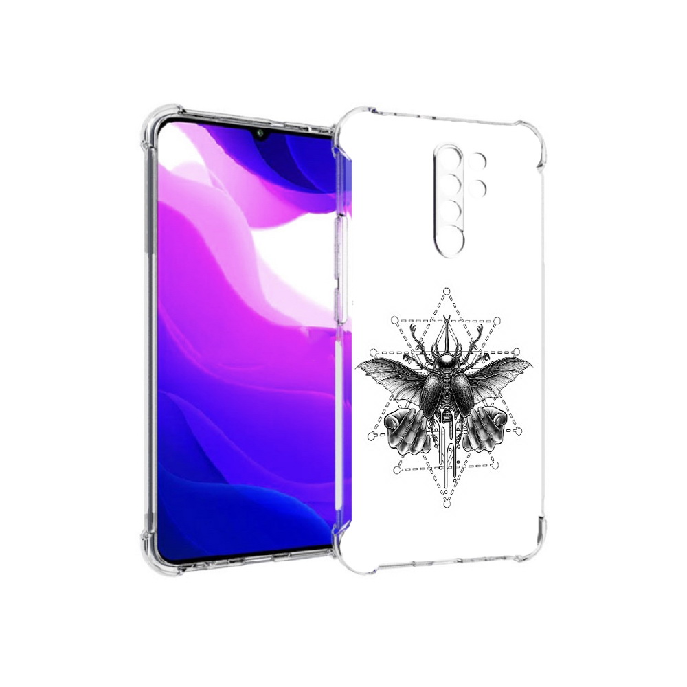 Чехол MyPads Tocco для Xiaomi Redmi 9 скарабей (PT150826.259.601)