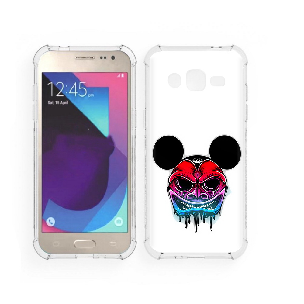 

Чехол MyPads Tocco для Samsung Galaxy J2 микки в маске (PT226924.572.473), Прозрачный, Tocco