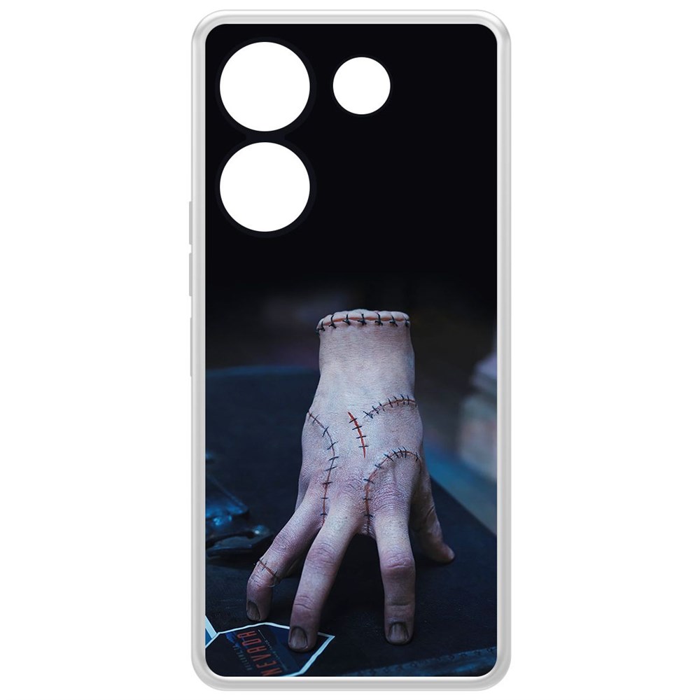 

Чехол-накладка Krutoff Clear Case Уэнсдей Аддамс - Вещь для Tecno Camon 20 Pro, Прозрачный