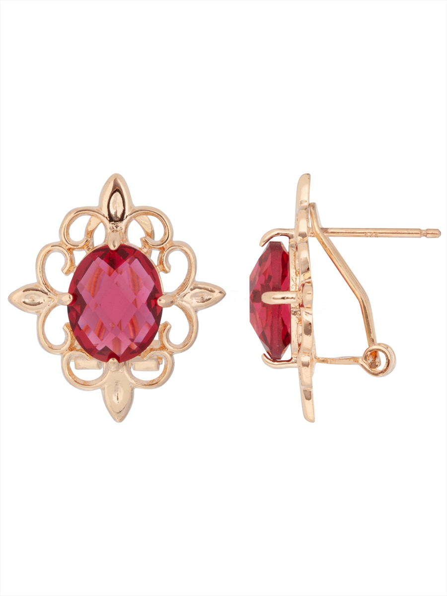 

Серьги из ювелирного сплава Lotus Jewelry 3040E-06Rc, корунд, 3040E-06Rc