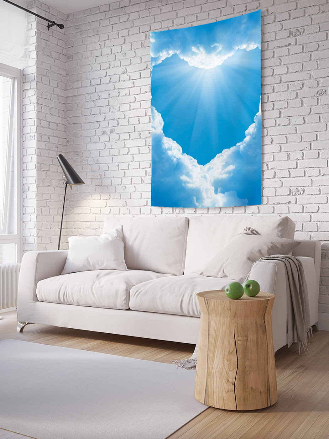 

Вертикальное фотопанно на стену JoyArty Сердечное облако 150x200 см, Сердечное облако