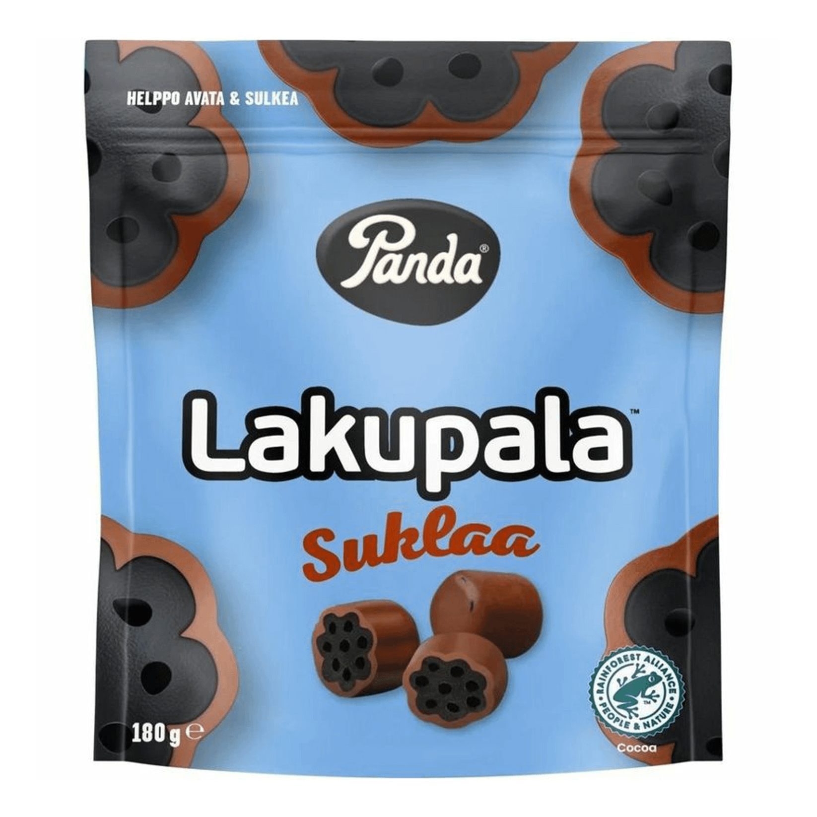 Конфеты лакричные Panda Lakupala в молочном шоколаде 180 г