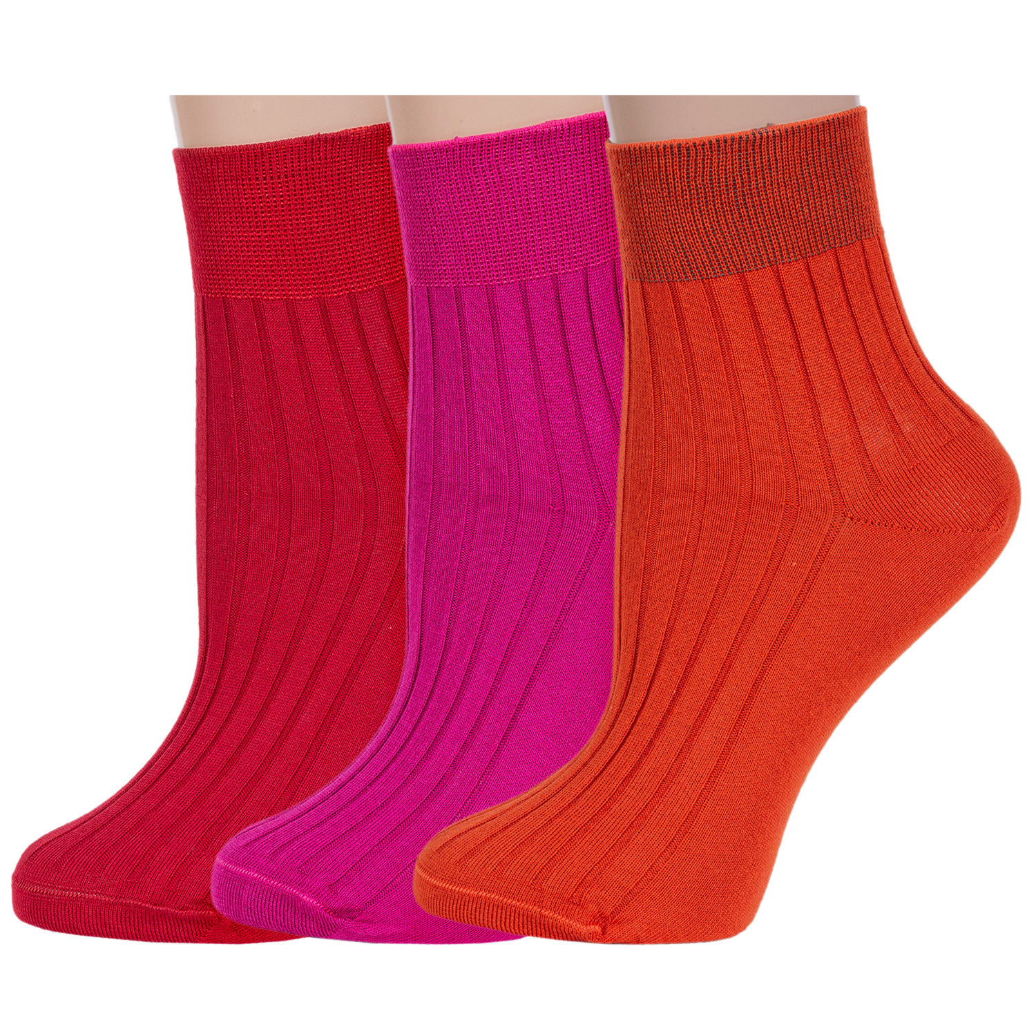 

Комплект носков женских Rusocks 3-Ж3-11001 красных; розовых; оранжевых 23, 3-Ж3-11001