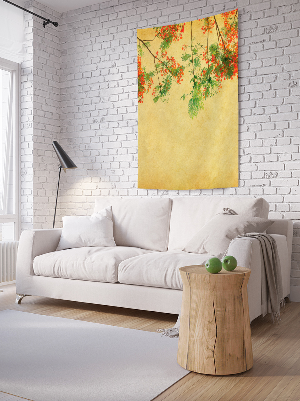 

Вертикальное фотопанно на стену JoyArty Висящие ветки 150x200 см, Висящие ветки