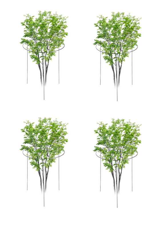 фото Кустодержатель оцинкованный, круглый (50*70 см), d=50 см, высота 70 см. (комплект 4 шт) мастерпласт