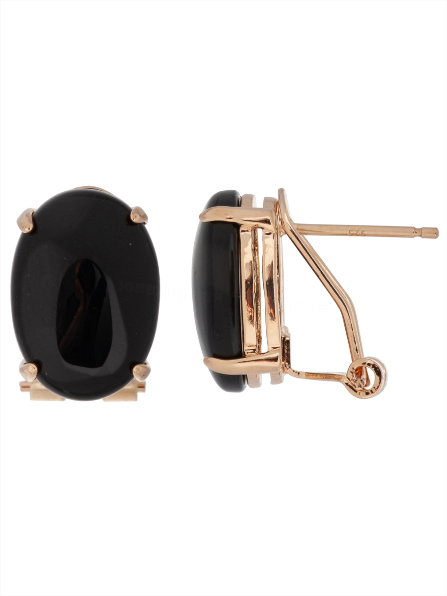 

Серьги из ювелирного сплава Lotus Jewelry 3023E-10on, оникс, 3023E-10on