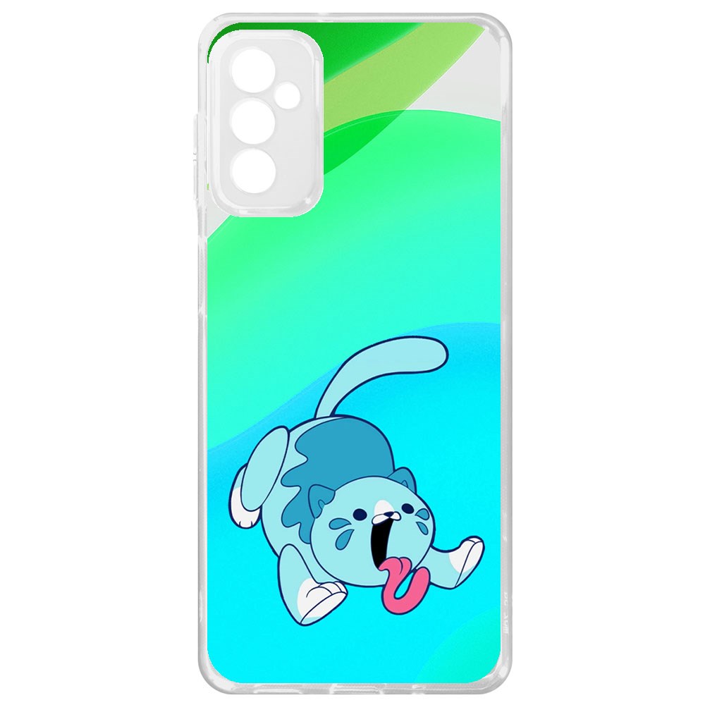 Чехол-накладка Krutoff Clear Case Хаги Ваги - Конфетная Кошка для Samsung Galaxy M52 M525