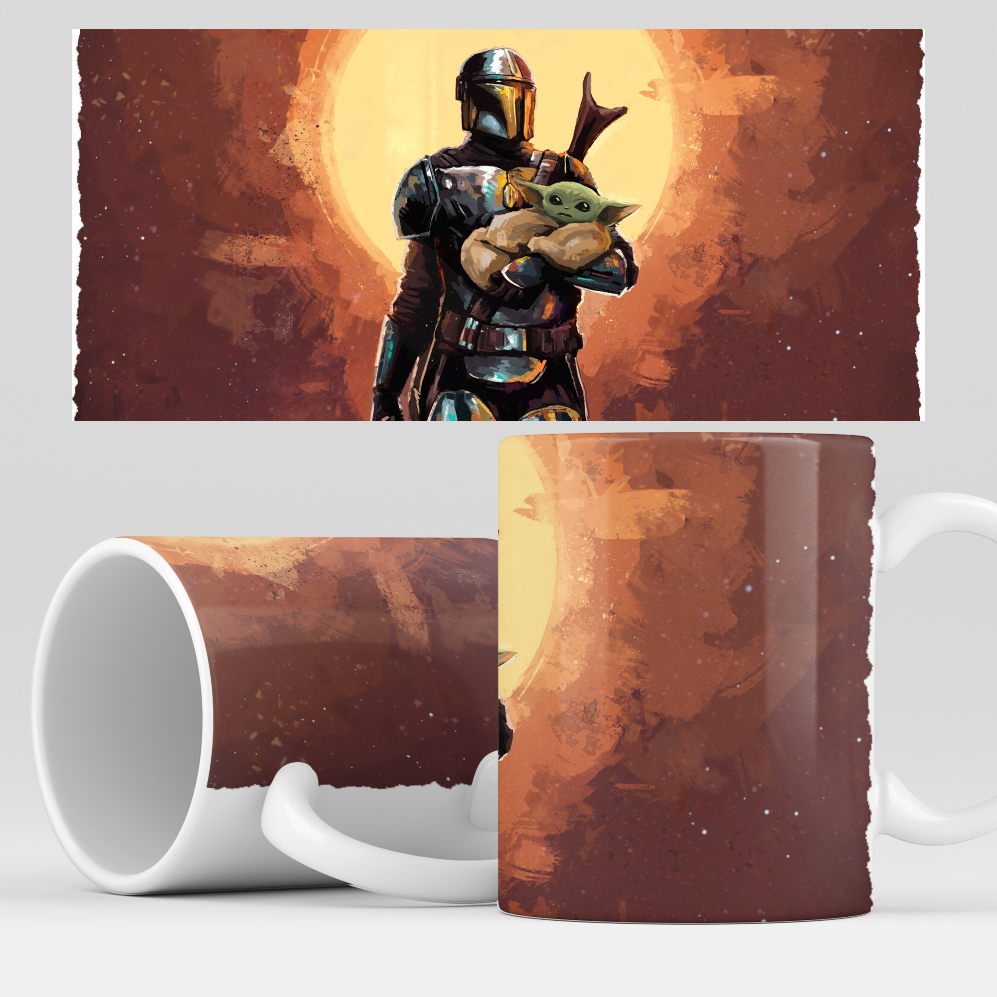 

Кружка RocketCup с принтом "Мандалорец" сериал Mandalorian, Mandalorian03