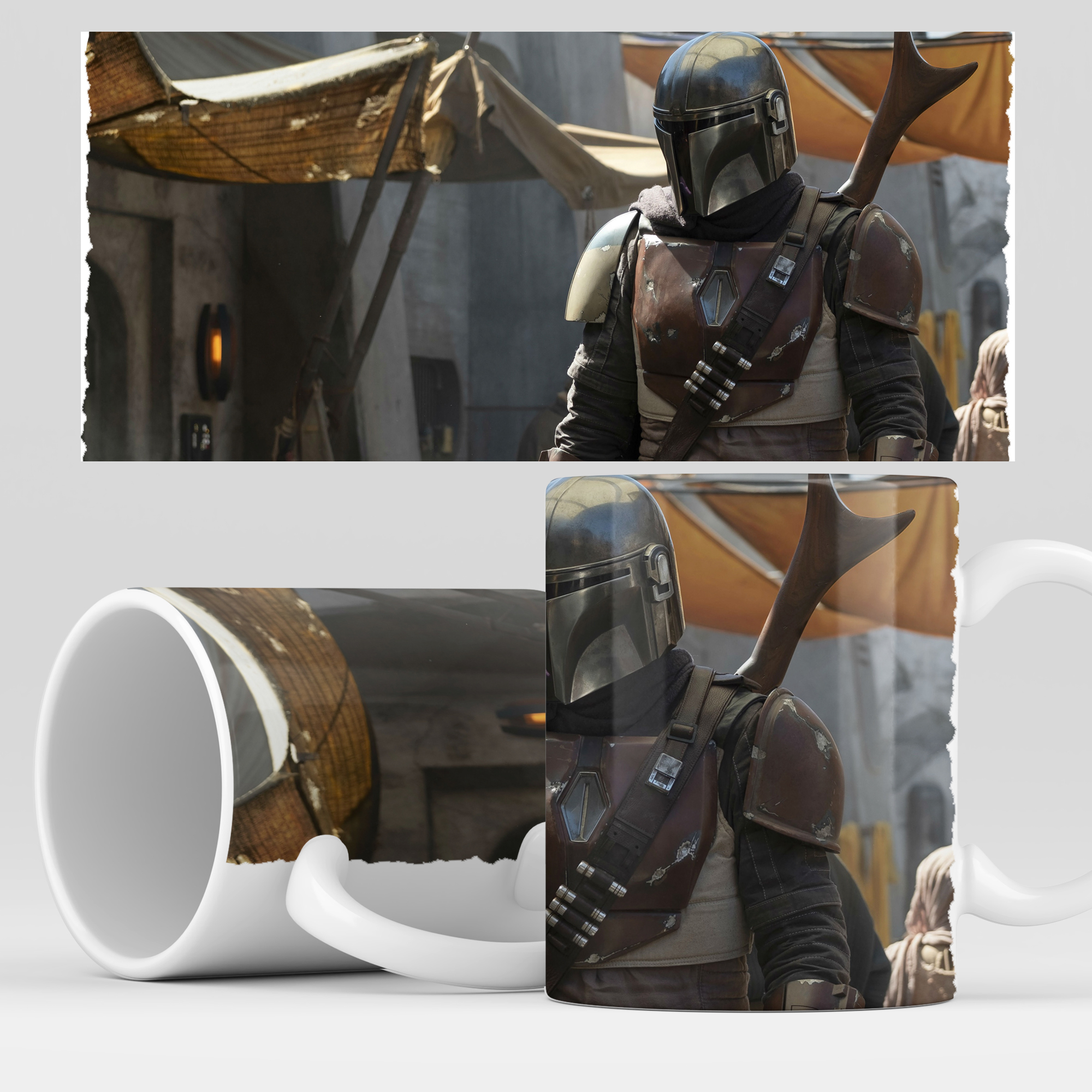 

Кружка RocketCup с принтом "Мандалорец" сериал Mandalorian, Mandalorian04
