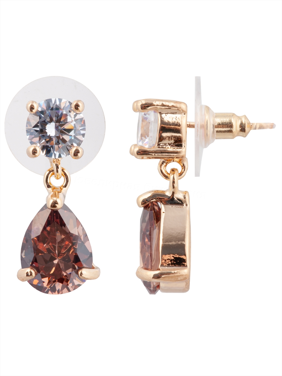 

Серьги из ювелирного сплава Lotus Jewelry 393E-40Smcz, фианит, 393E-40Smcz
