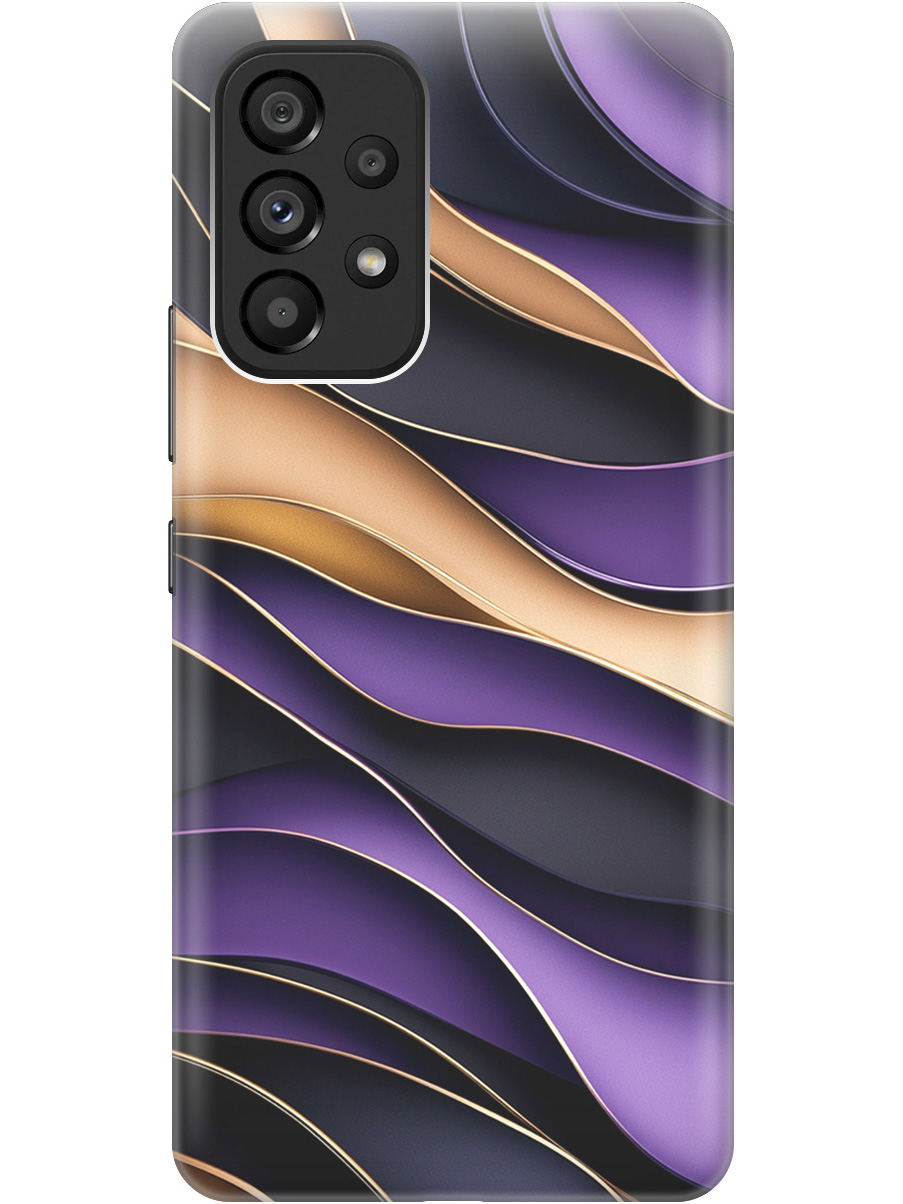 

Силиконовый чехол на Samsung Galaxy A53 5G с принтом "Сиреневые волны", Прозрачный;фиолетовый;черный, 740133031