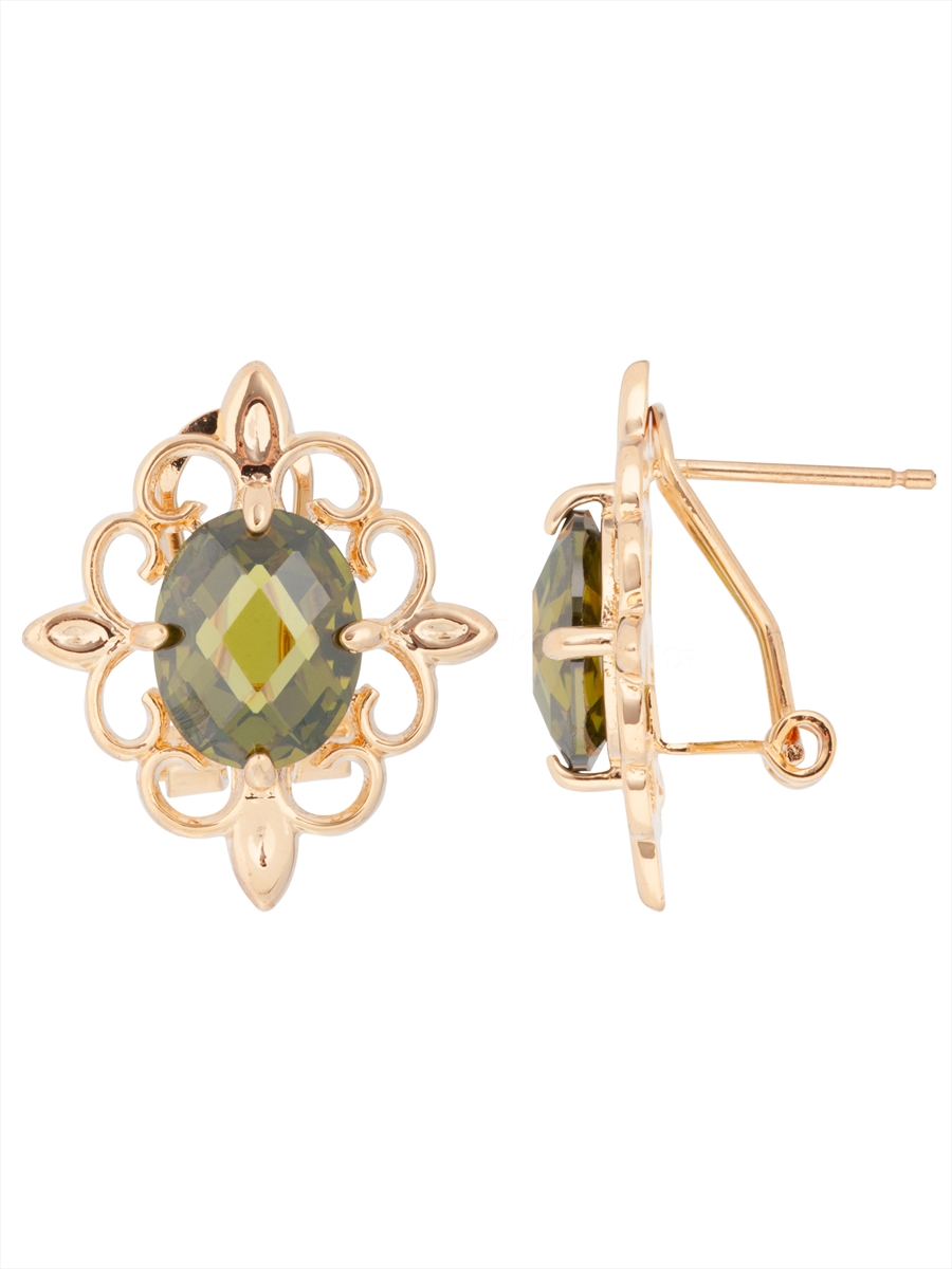 

Серьги из ювелирного сплава Lotus Jewelry 3040E-06pd, перидот, 3040E-06pd