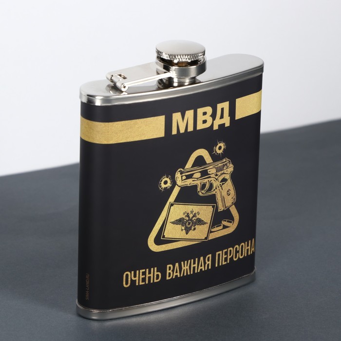 

Фляжка МВД 210 мл 9755164, Черный