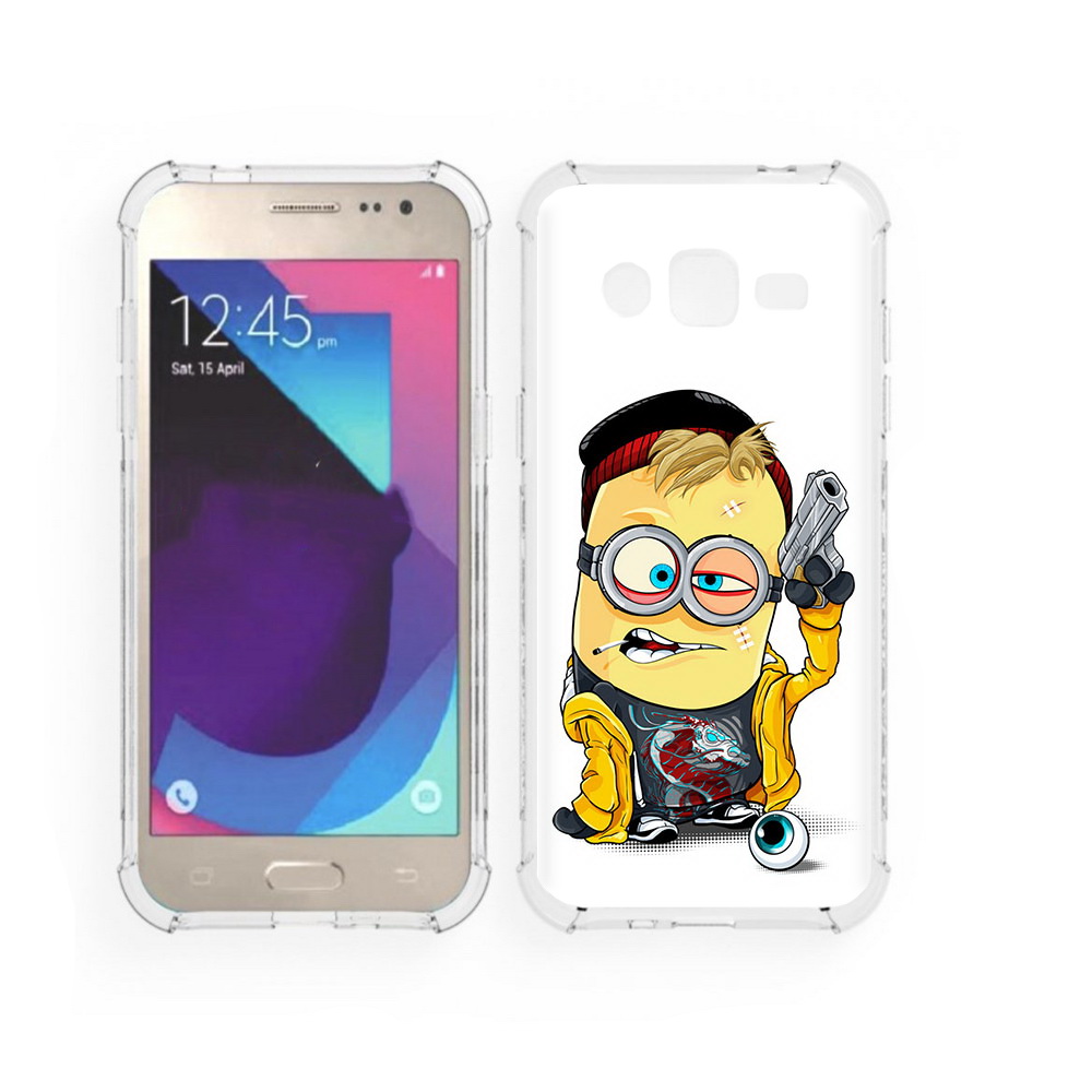 

Чехол MyPads Tocco для Samsung Galaxy J2 миньон бандит (PT226924.572.475), Прозрачный, Tocco