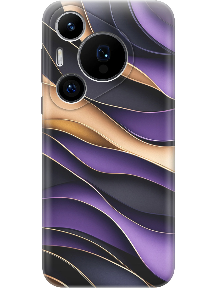 

Силиконовый чехол на Huawei Pura 70 Pro / 70 Pro+ с принтом "Сиреневые волны", Прозрачный;фиолетовый;черный, 782625231
