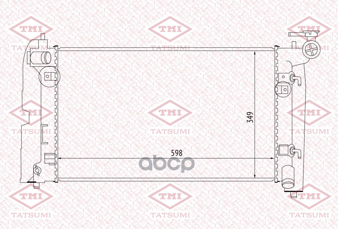 Радиатор Охлаждения Tatsumi tga1034