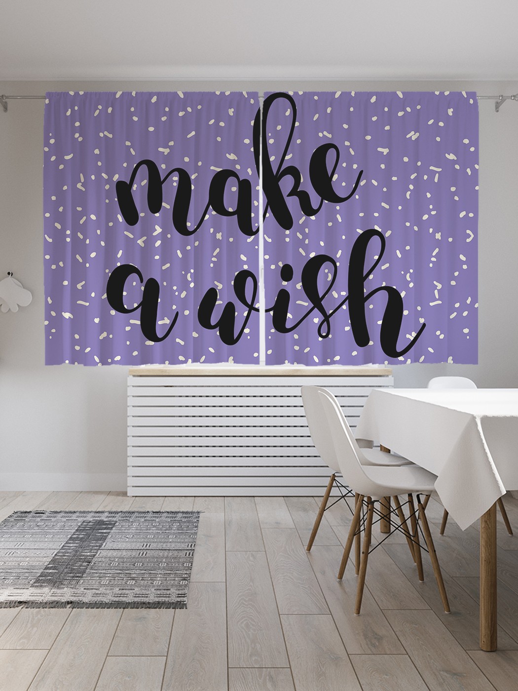 

Классические шторы JoyArty "Загадай желание", серия Oxford DeLux, 2 полотна 145x180 см, Загадай желание