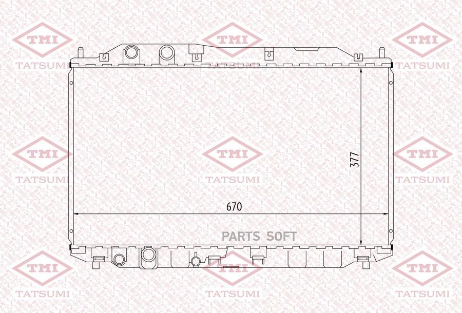 Радиатор Охлаждения Tatsumi tga1063