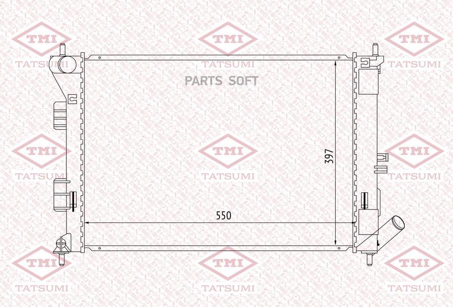 Радиатор Охлаждения Tatsumi tga1068 100049368314