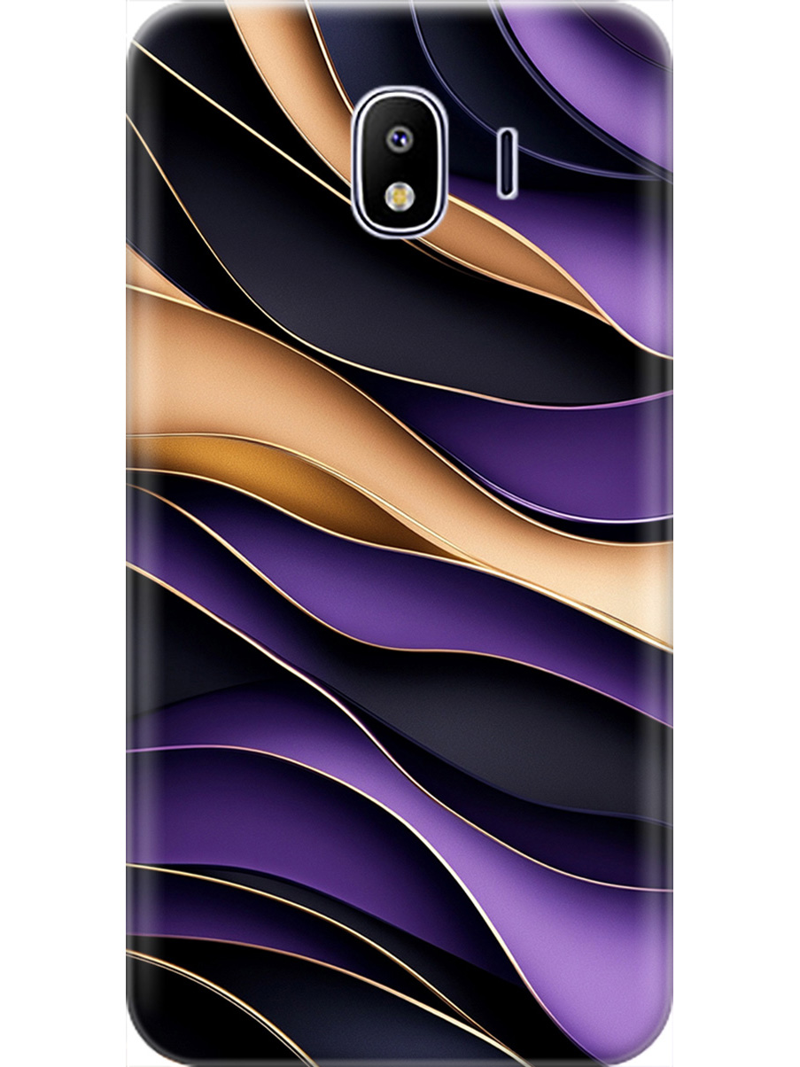 

Силиконовый чехол на Samsung Galaxy J4 (2018) с принтом "Сиреневые волны", Прозрачный;фиолетовый;черный, 718358931