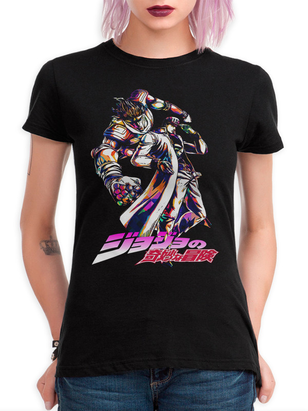 

Футболка женская Dream Shirts JoJo's Bizarre Adventure черная XS, "JoJo's Bizarre Adventure"