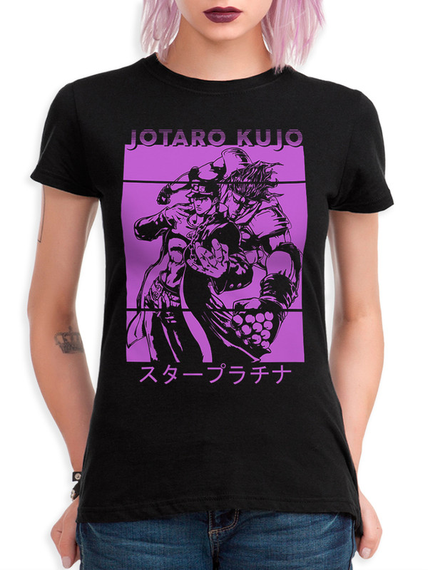 фото Футболка женская dreamshirts аниме jojo's bizarre adventure черная s