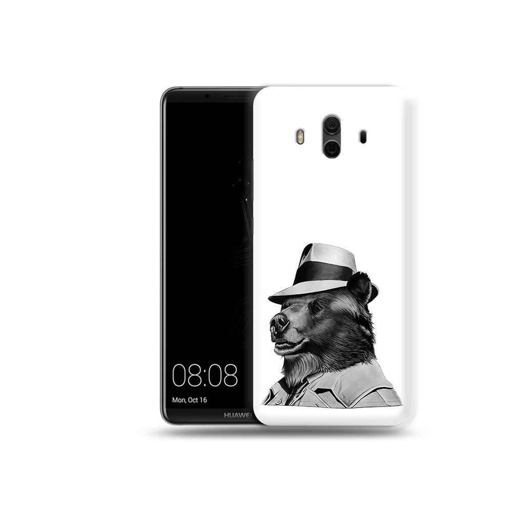 Чехол MyPads Tocco для Huawei Mate 10 медведь в шляпе (PT88364.53.465)