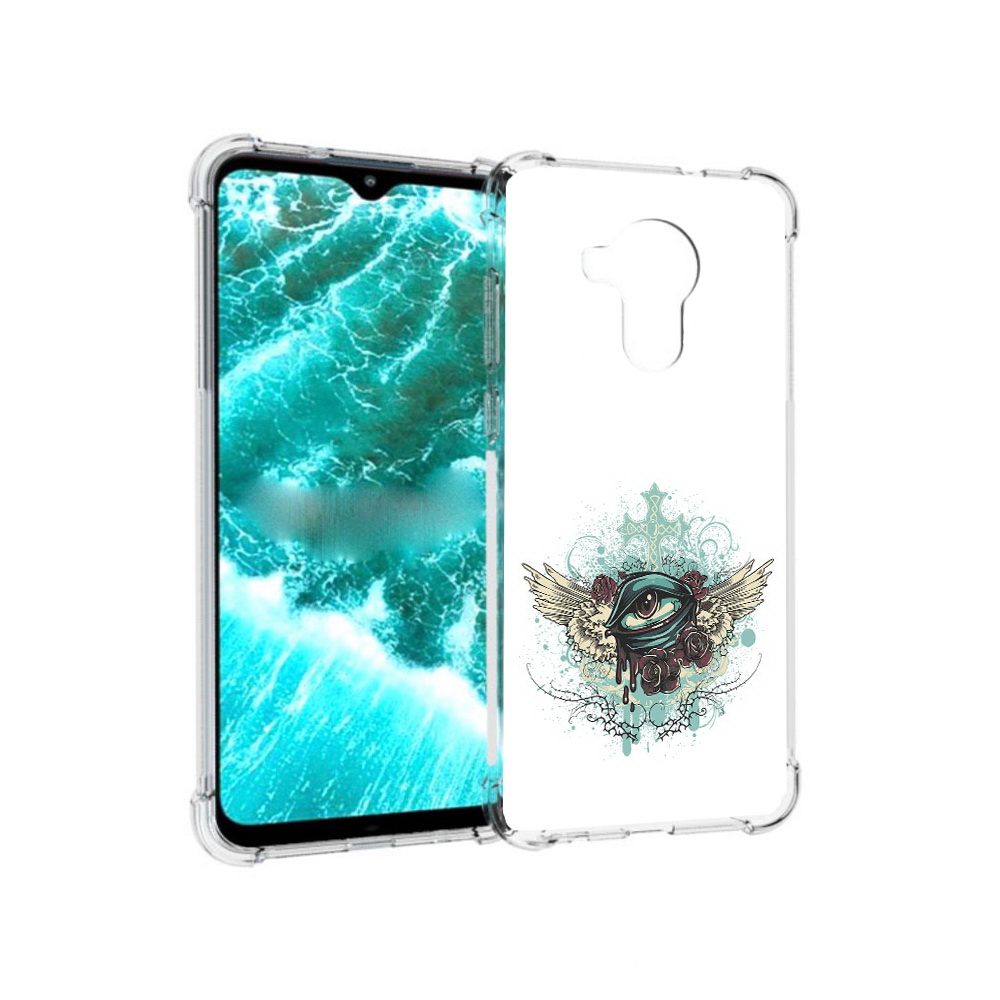 

Чехол MyPads Tocco для Nokia C30 плачущий глаз с крыльями (PT227054.117.544), Прозрачный, Tocco