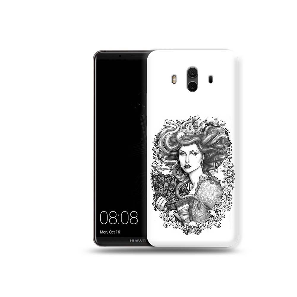 

Чехол MyPads Tocco для Huawei Mate 10 медуза черно белый (PT88364.53.472), Прозрачный, Tocco