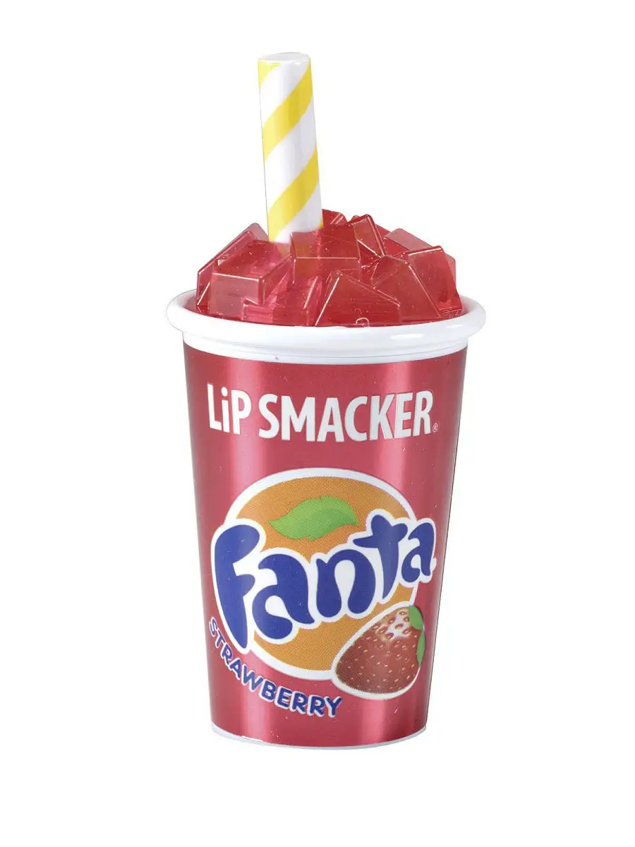 Бальзам для губ Lip Smacker увлажняющий, с ароматом Fanta Strawberry 7,4 г