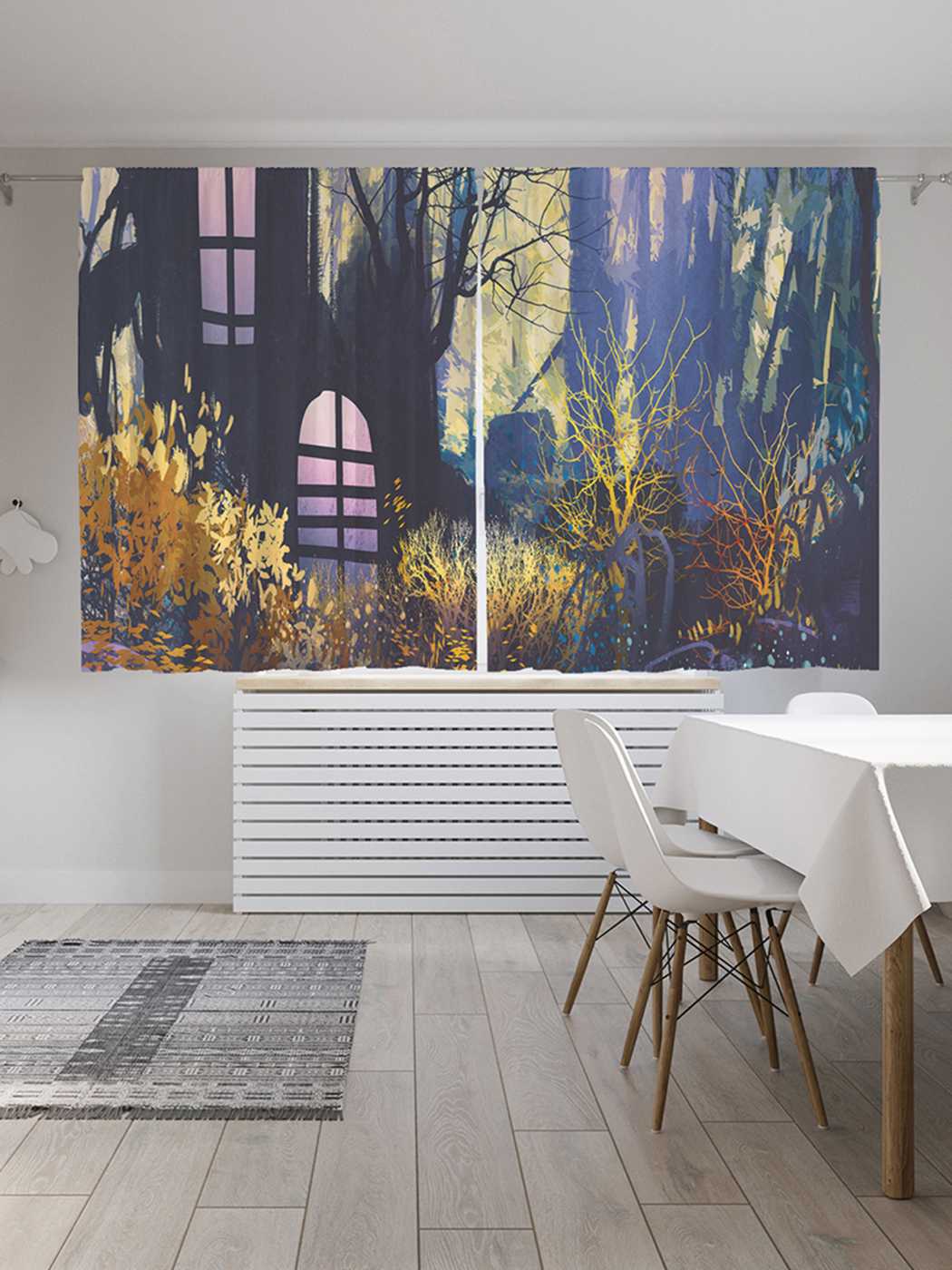 

Классические шторы JoyArty "Загадочный дом", серия Oxford DeLux, 2 полотна 145x180 см, Загадочный дом