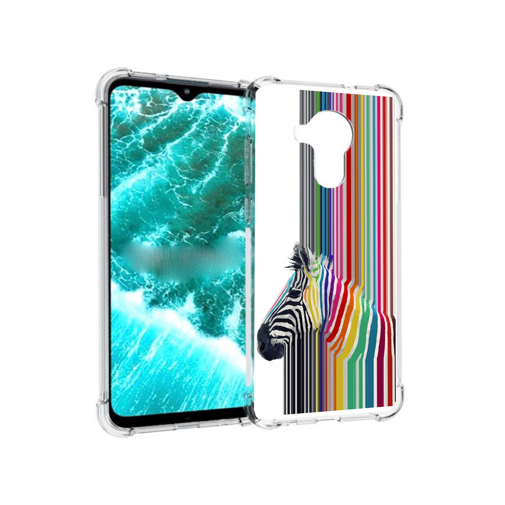 

Чехол MyPads Tocco для Nokia C30 радужная зебра (PT227054.117.565), Прозрачный, Tocco