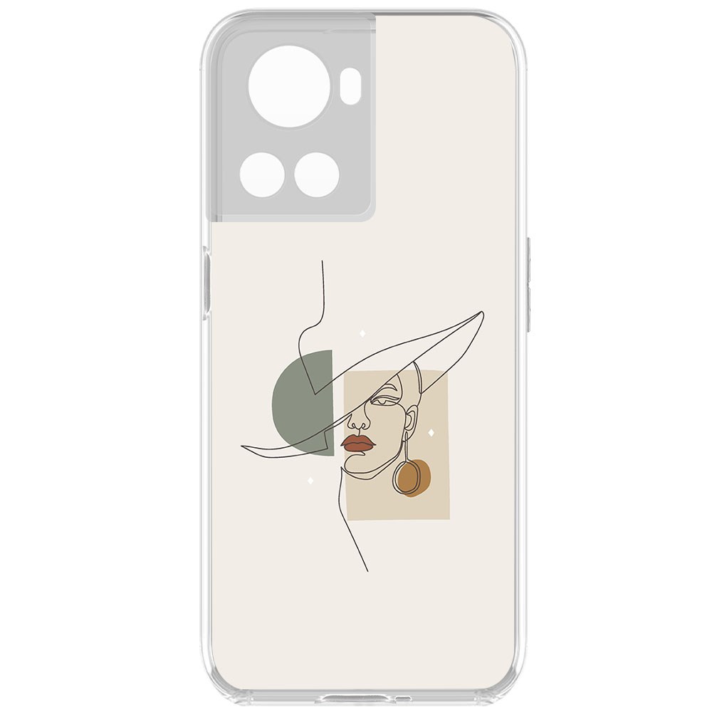 

Чехол-накладка Krutoff Clear Case Стиль для OnePlus 10R, Прозрачный